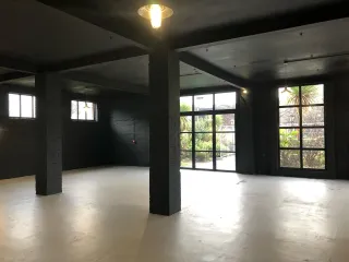 Internal view of aluminium bifold doors and windows at Grant's Distillery 